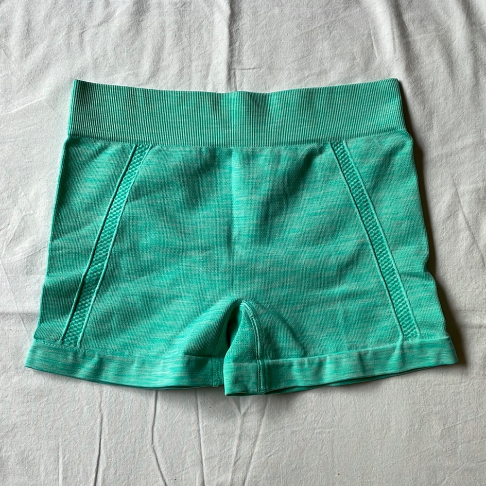 Body Glove mint green spandex shorts